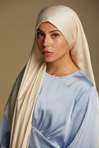 Satin Luxe Hijab - Ivory