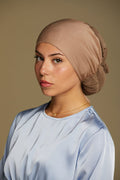 Mesh Tie Back Undercap - Tan