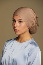 Mesh Tie Back Undercap - Tan