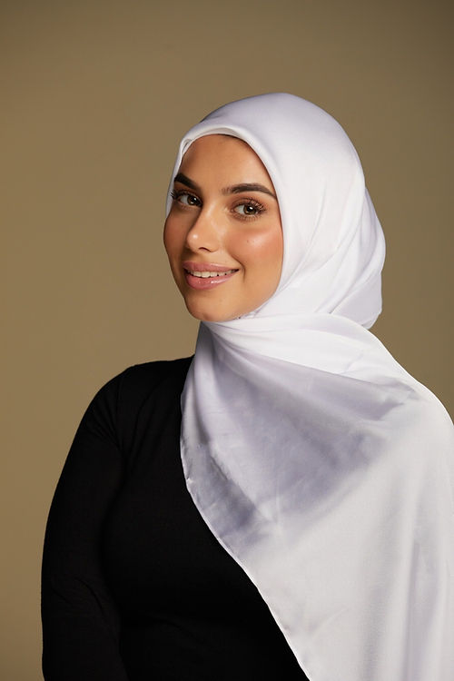 Satin Luxe Hijab - Frost