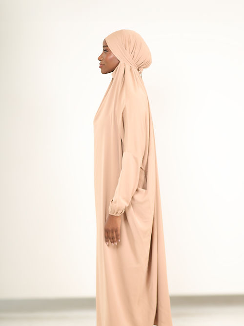 Madinah Prayer Dress - Caramel