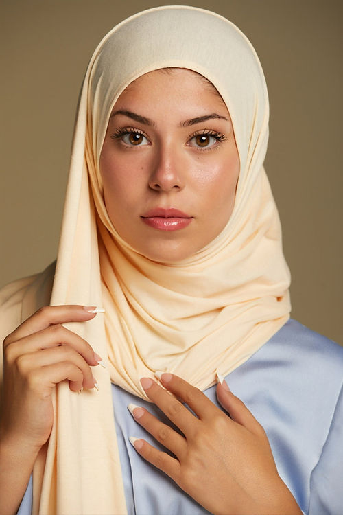 Premium Jersey Hijab - Vanilla