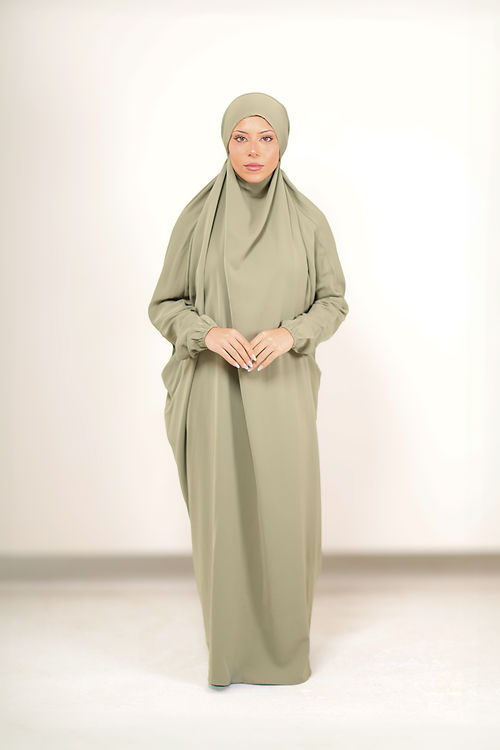 Madinah Prayer Dress - Olive