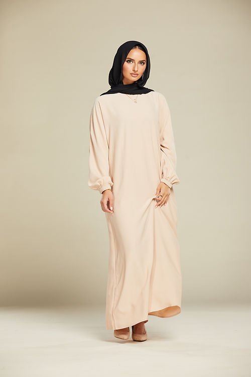 Marwa Abaya - Cream