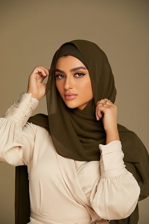 Cloud Chiffon Hijab - Moss