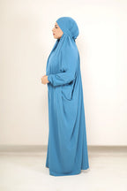 Madinah Prayer Dress - Blue Haze