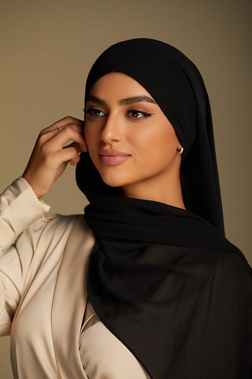 Cloud Chiffon Hijab - Onyx