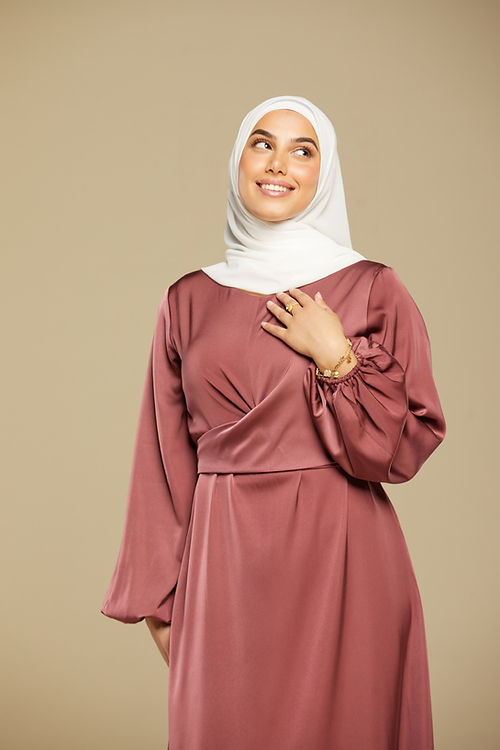 Verona Silk Dress – Mulberry