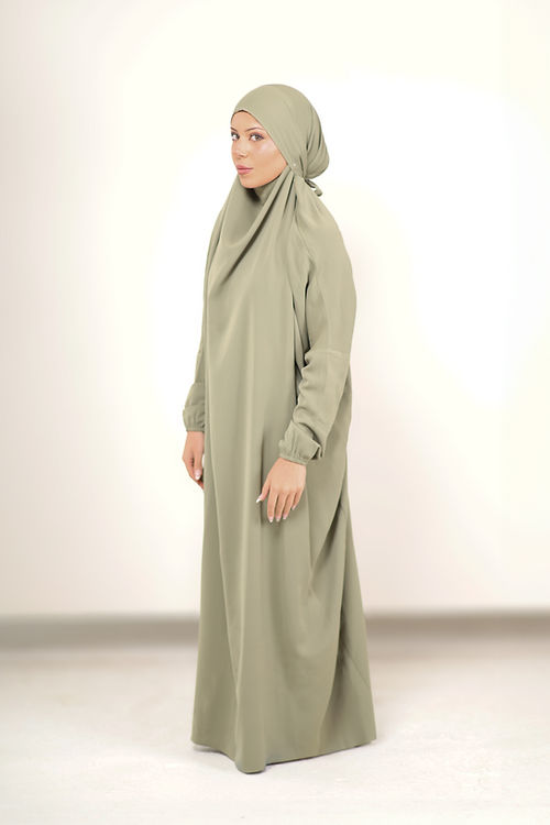 Madinah Prayer Dress - Olive
