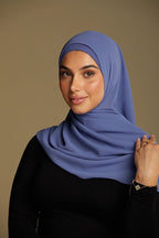 Cloud Chiffon Hijab - Coastal Blue