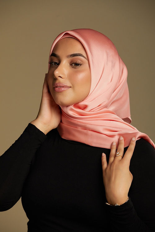 Satin Luxe HIjab - Rosé Blush