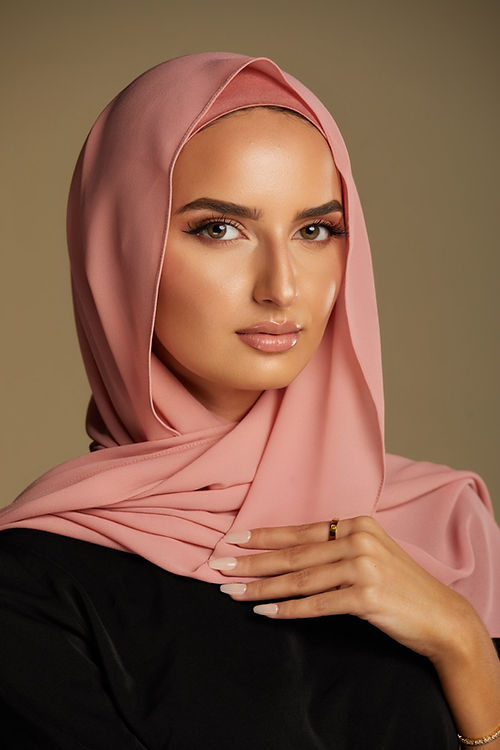 Cloud Chiffon Hijab - Blush