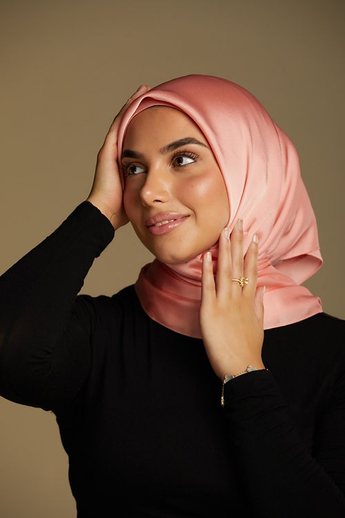 Satin Luxe HIjab - Rosé Blush