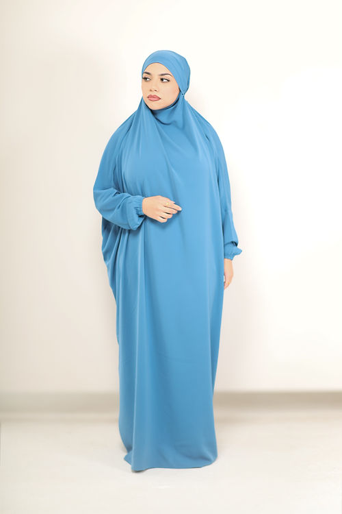 Madinah Prayer Dress - Blue Haze