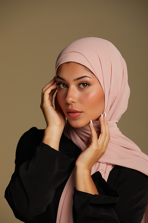 Cloud Chiffon Hijab - Peony