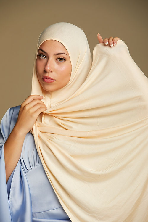 Premium Jersey Hijab - Vanilla