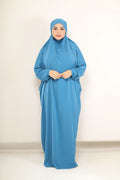 Madinah Prayer Dress - Blue Haze