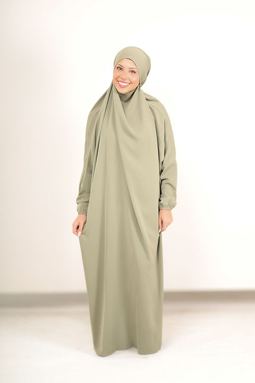 Madinah Prayer Dress - Olive