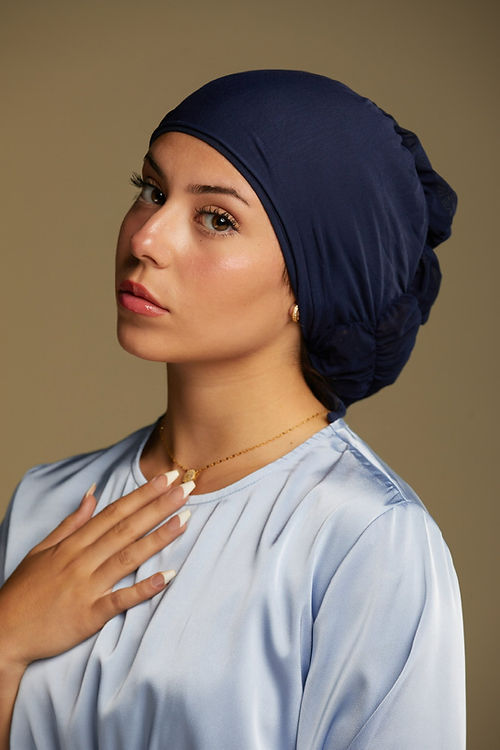 Mesh Tie Back Undercap - Navy