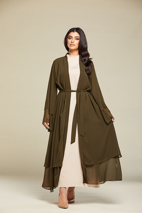 Layali Abaya - Olive