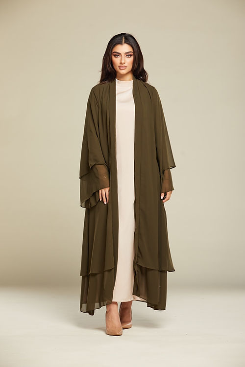 Layali Abaya - Olive