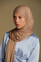 Premium Jersey Hijab - Mocha