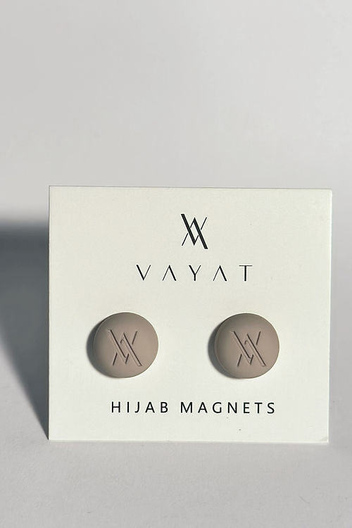 VAYAT Luxe Hijab Magnet Pins -Dune Beige